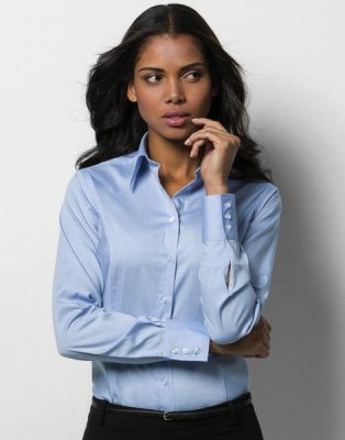 Alexander Graham Bell Stiptheid wereld Dames blouse Kustom Kit KK702 lange mouw borduren - Bedrijfskleding Best